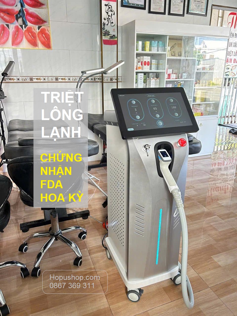 Máy triệt lông lạnh FDA Hoa Kỳ Diode Laser 808 AREA