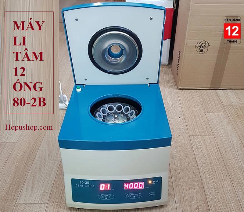 Máy Li Tâm Điện Tử 12 ống 80-2B