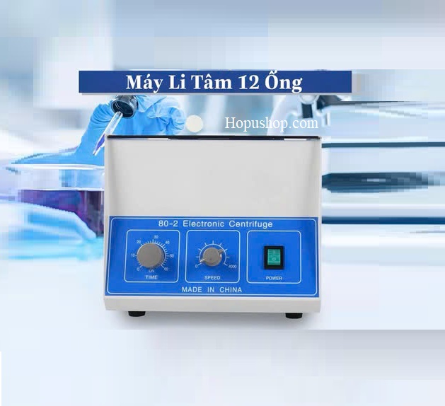 Máy Ly Tâm 12 ống nắp kính 80-2