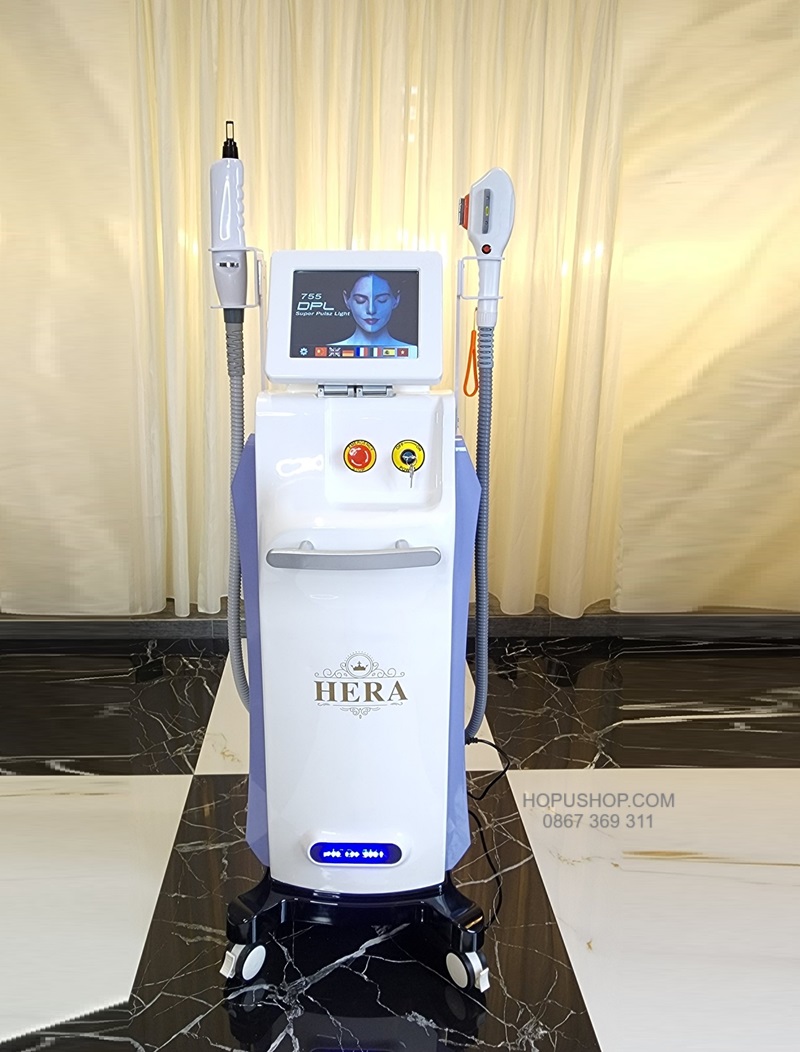 Máy triệt lông và xoá xăm 2in1 HERA