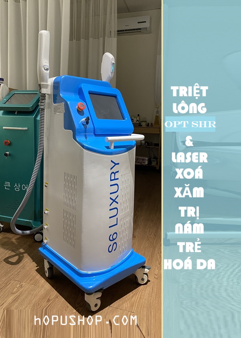 Máy triệt lông OTP & Laser xoá xăm S6 Luxury